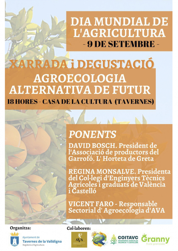 Dia Mundial de l'Agricultura | Ajuntament de Tavernes de la Valldigna