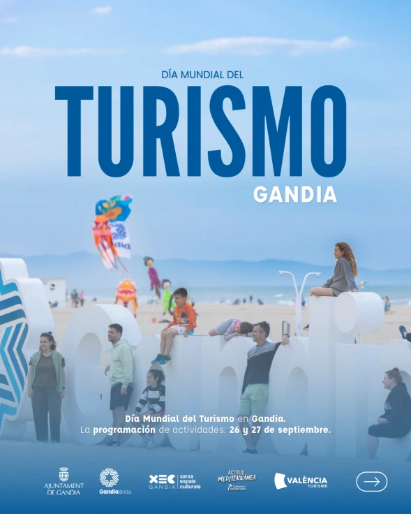 Gandia se viste de turismo mundial con una programación diversa y ambiciosa para conmemorar el Día Mundial del Turismo