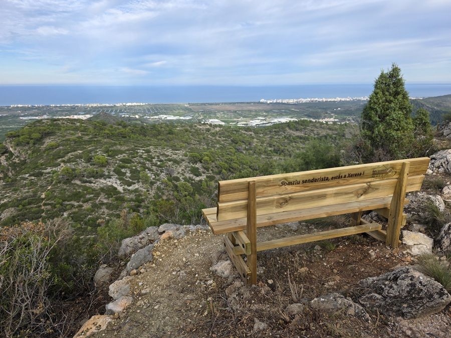 El Mirador del Picaio de Xeresa, un rincón con una espectacular panorámica de la bahía de Tavernes, Xeraco y Gandia