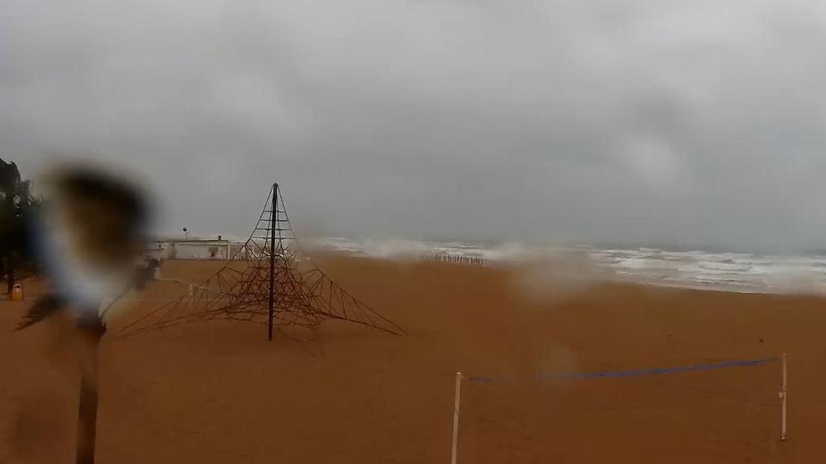 Gandia, epicentro de la dana: sigue la evolución del temporal en directo