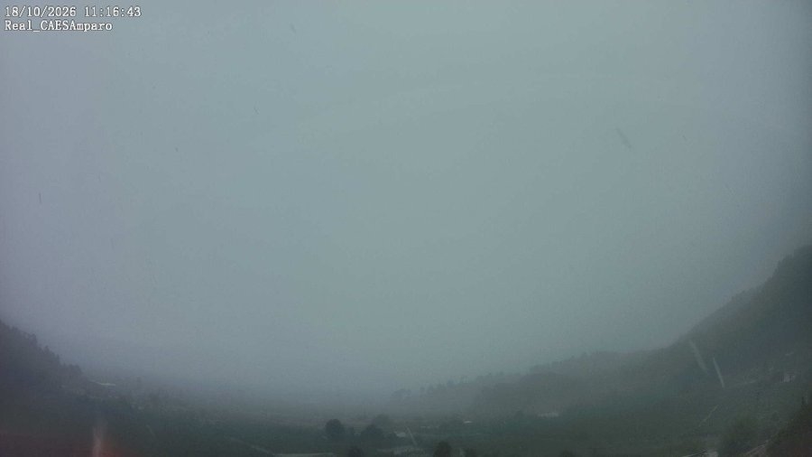 La Safor es la más afectada por las lluvias en la mañana de este domingo: Más de 200 l/m² en Real de Gandia y Rafelcofer